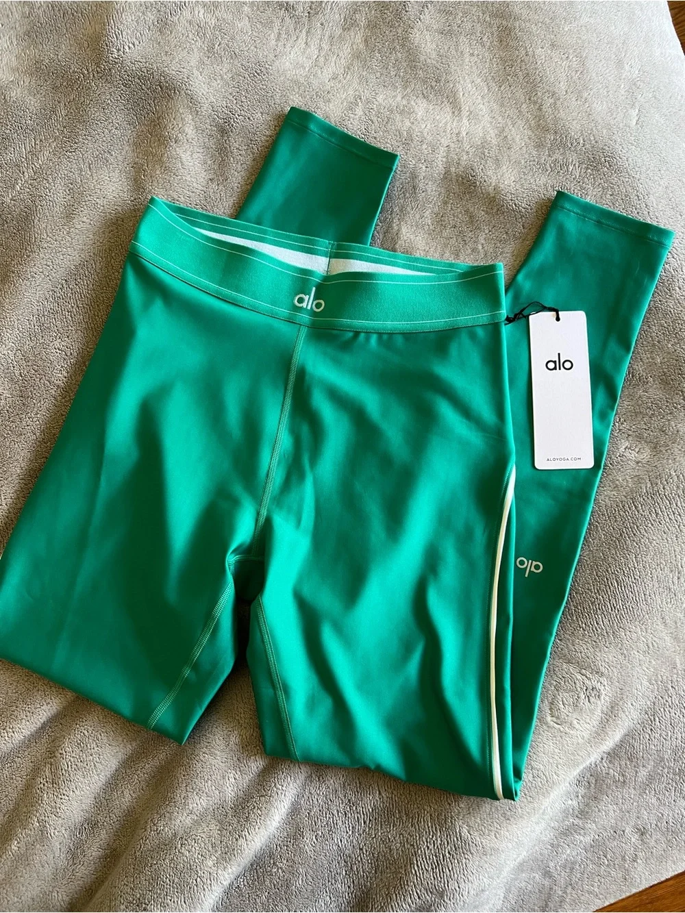 NEW! Alo Spruce Green Airlift High Waist Suit Up Legging Large